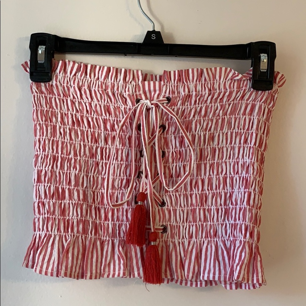 Stripe tube top